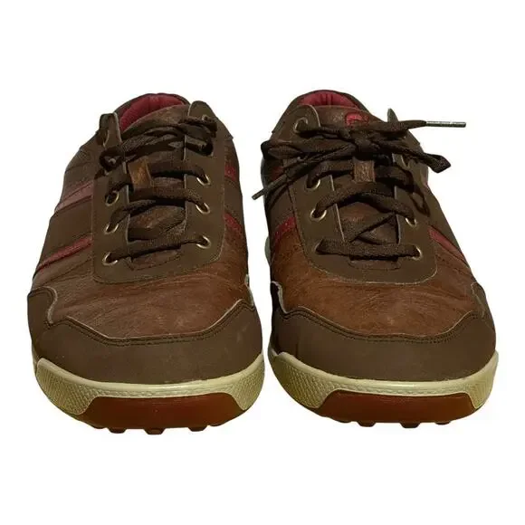 FootJoy Casual Street Style Golf Shoes Brown Red Men's 11.5 Leather Comfort - Picture 2 of 8